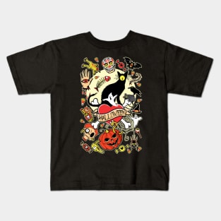 Happy Halloween (black) Kids T-Shirt